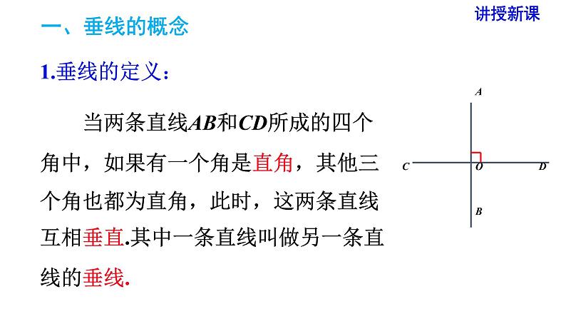 人教版七年级数学下册 5.1.2 垂线 课件06