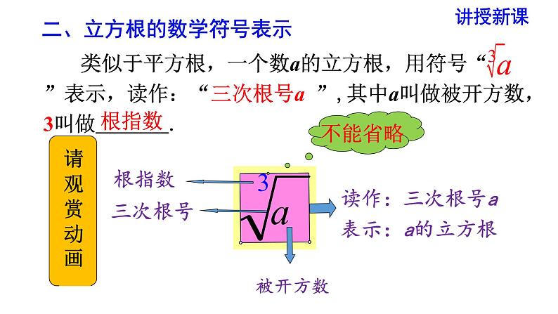 人教版七年级数学下册 6.2 立方根 课件第5页