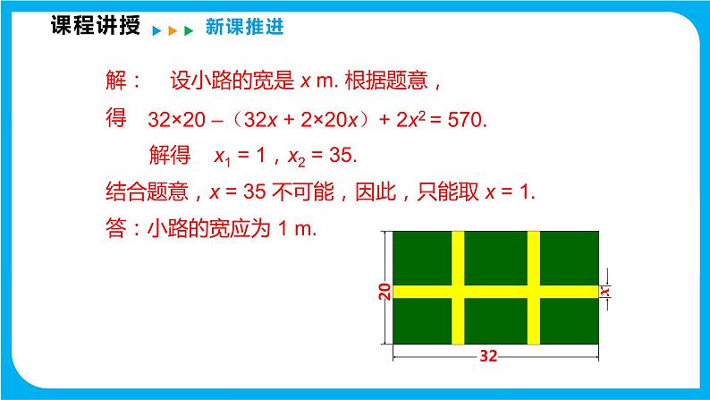 17.5一元二次方程的应用 第一课时 数字问题与几何图形的面积问题（课件）-2021-2022学年八年级数学沪科版下册05