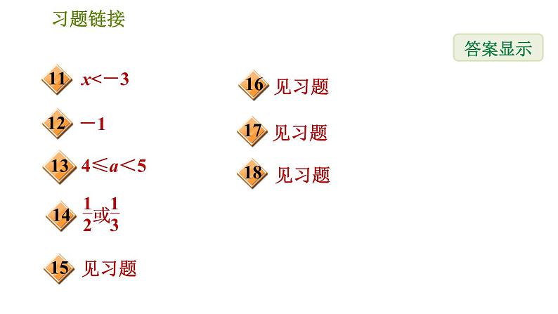 沪科版七年级下册数学 期末提分练案 第2课时　解一元一次不等式与不等式组 习题课件第3页