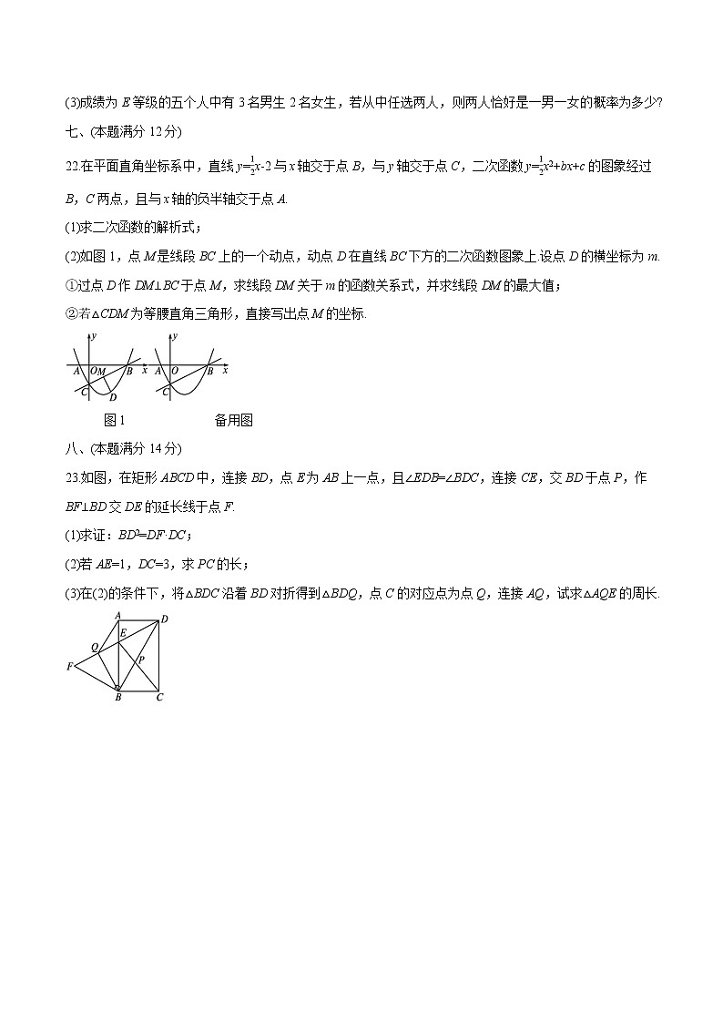 2022届初中数学二轮复习 58分大题练(一)第2页