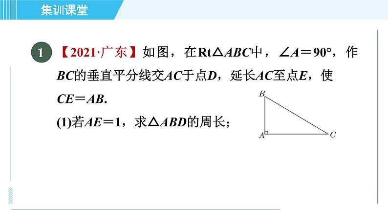 鲁教五四版九年级上册数学 第2章 集训课堂 练素养 求锐角三角函数值的七种常用方法 习题课件03