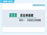 魯教五四版九年級上冊數學 第1章 1.1 目標一　識別反比例函數 習題課件