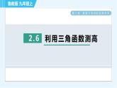 魯教五四版九年級(jí)上冊(cè)數(shù)學(xué) 第2章 2.6 利用三角函數(shù)測(cè)高 習(xí)題課件