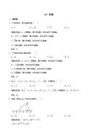 数学七年级下册6.3 实数练习