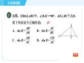 鲁教五四版九年级上册数学 第2章 2.1.2 目标一　正　弦 习题课件