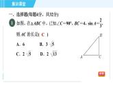 魯教五四版九年級(jí)上冊(cè)數(shù)學(xué) 第2章 集訓(xùn)課堂 測(cè)素質(zhì) 解直角三角形及其應(yīng)用 習(xí)題課件