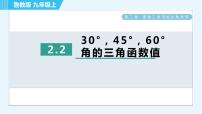 鲁教版 (五四制)九年级上册2 30°，45°，60°的三角函数值习题ppt课件