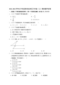 2021-2022学年辽宁省沈阳市沈河区八年级（上）期末数学试卷   解析版