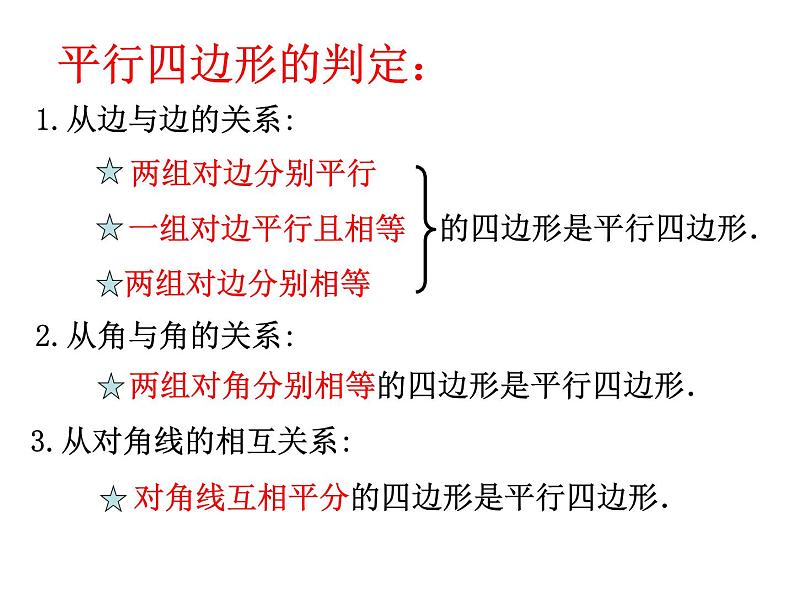 新人教版八年级下册第18章平行四边形总复习课件04