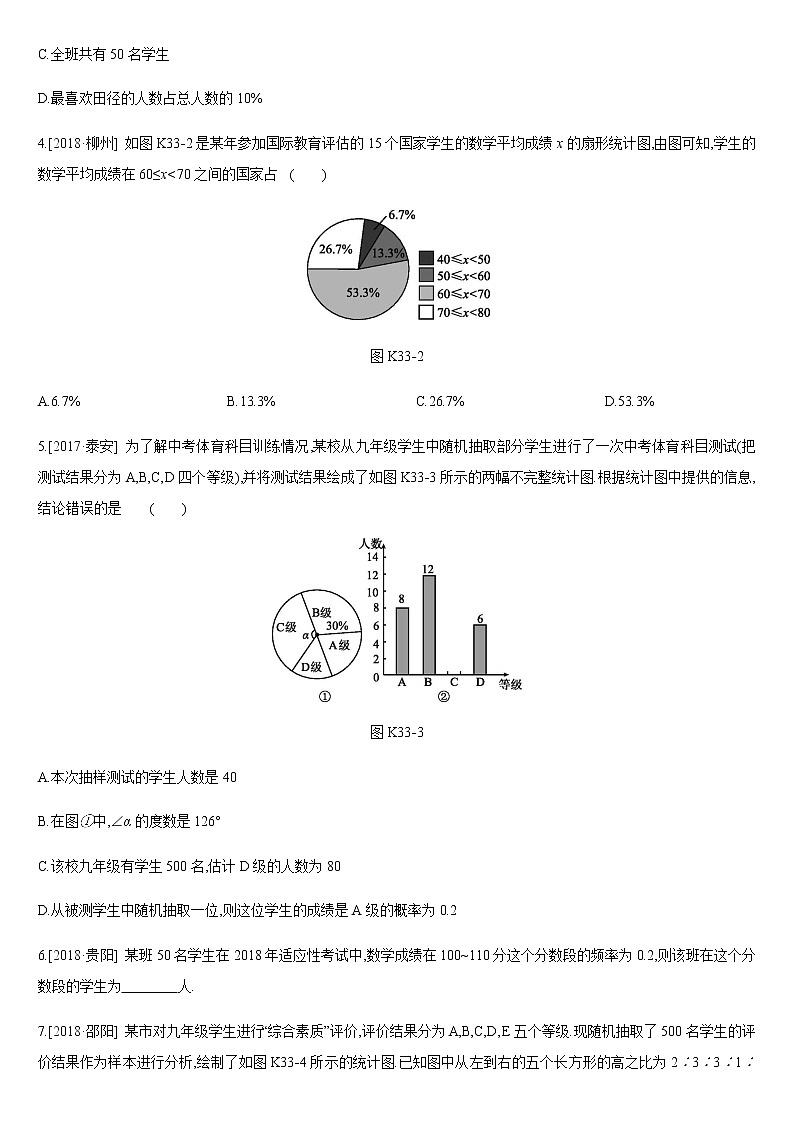 课时训练33　数据的收集、整理与描述02
