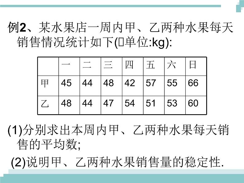 中考数学第一轮复习课件：18表示数据离散程度的统计量第5页