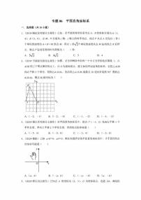 初中数学自主招生训练 专题06 平面直角坐标系（含解析）