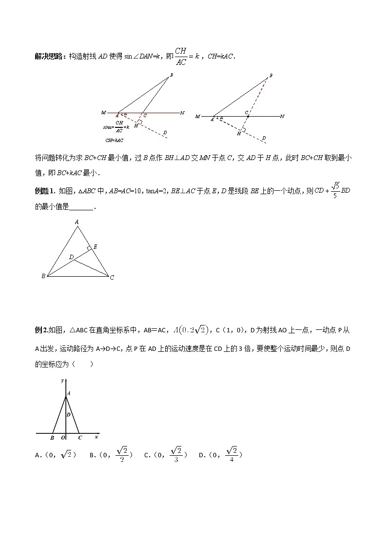 专题14 动点最值之胡不归模型--中考数学必备几何模型讲义（全国通用）02