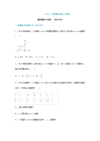 初中数学人教版八年级下册19.2.3一次函数与方程、不等式同步训练题