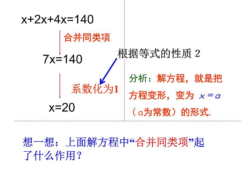 3.2解一元一次方程——合并同类项与移项-课件2021-2022学年人教版数学七年级上册第5页