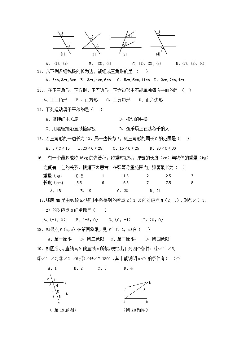 七年级上册数学期中考试 (3)练习题第2页