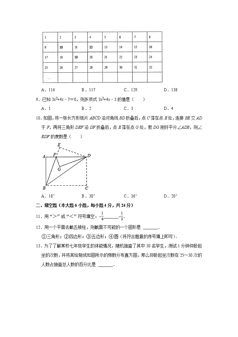 广东省佛山市禅城区2021-2022学年七年级上学期期末考试数学试卷第2页