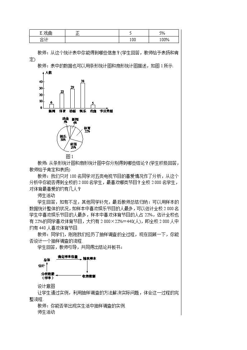 人教版七年级数学下册 10.1  统计调查(第二课时) 教案第3页