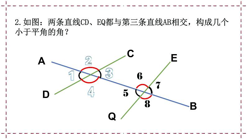 7.1 探索直线平行的条件（1）教学课件第4页