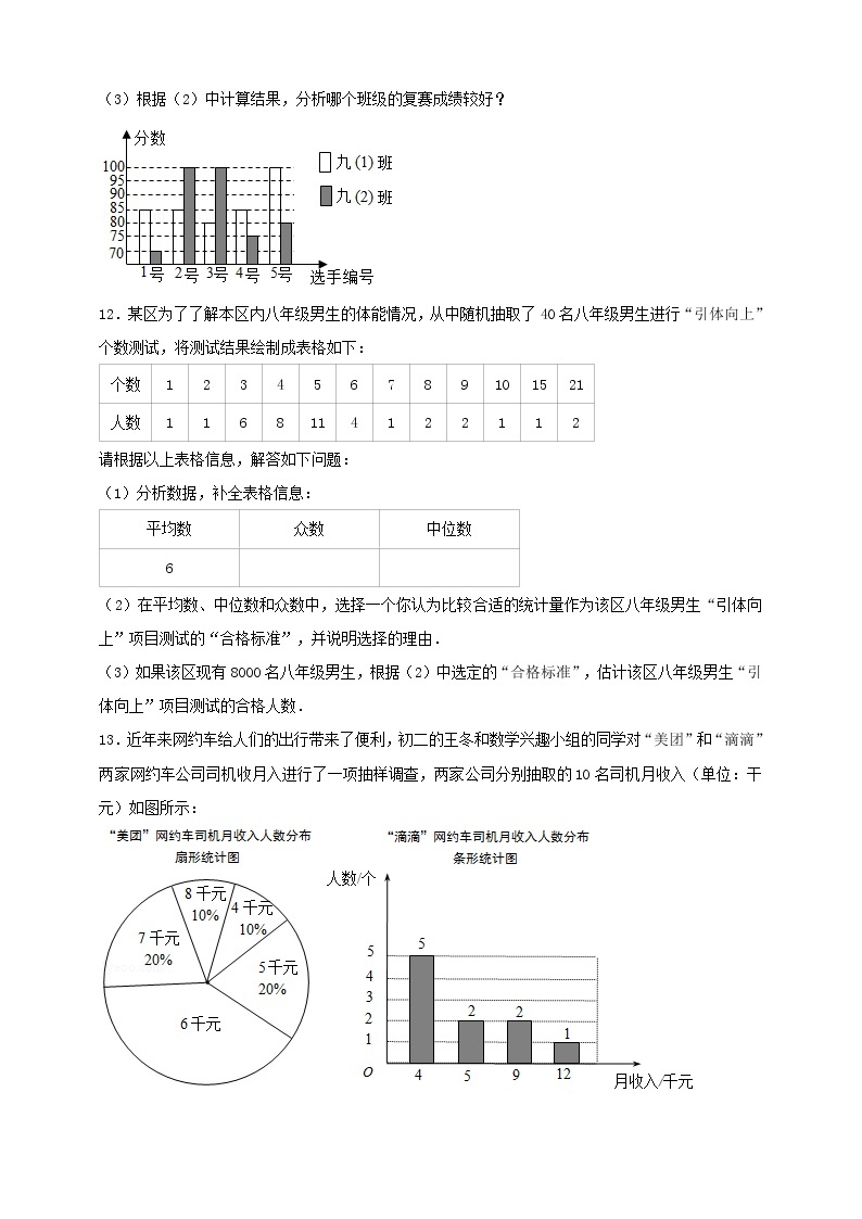 20.3 课题学习体质健康测试中的数据分析 （课件+教案+学案+练习）03