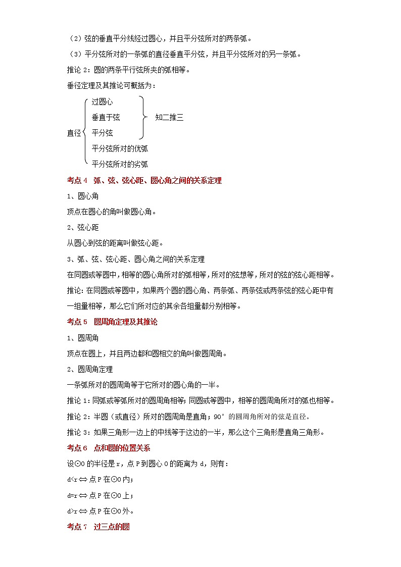 考点20圆的基本性质、与圆有关的位置关系（解析版）练习题第2页