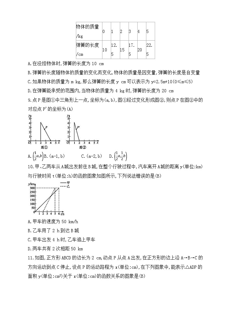(通用版)中考数学一轮总复习专题检测9《函数基础知识》(教师版)第2页