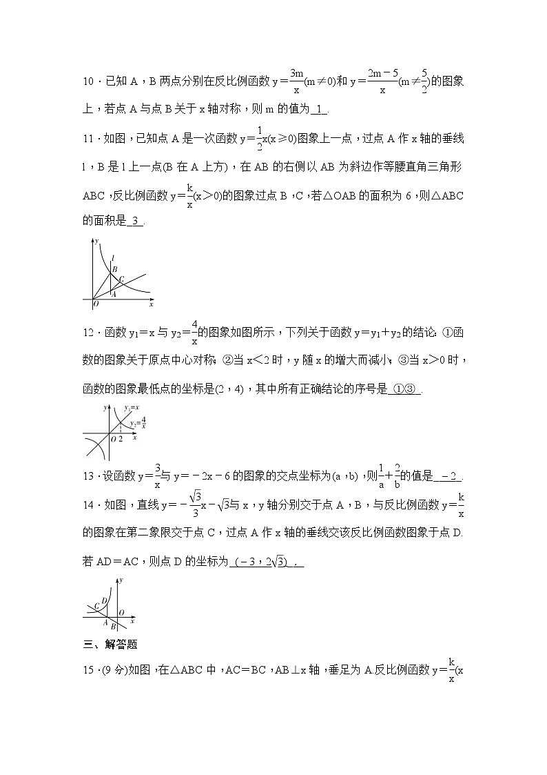 (通用版)中考数学一轮总复习突破训练：第11讲《反比例函数的图象与性质》(教师版)第3页