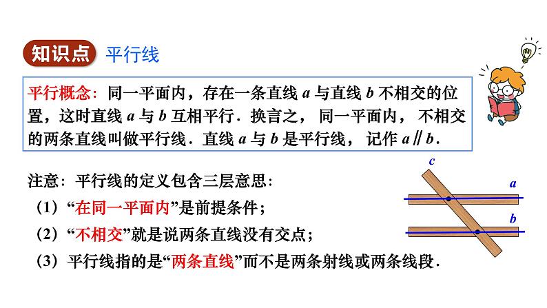 人教版七年级数学下册 5.2.1　平行线 课件05