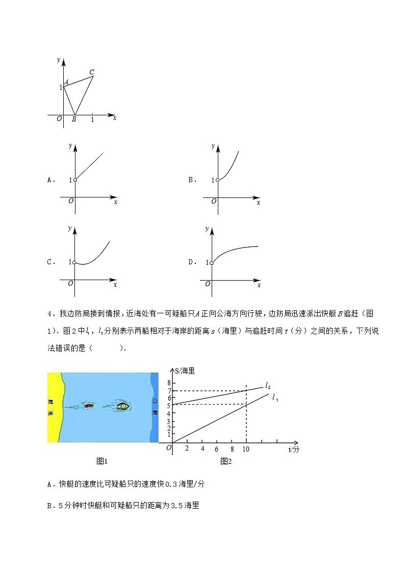 2022年最新强化训练冀教版八年级数学下册第二十一章一次函数专题练习试题（含详细解析）第2页