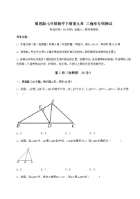 初中数学第九章 三角形综合与测试精练