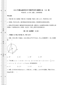 【真题汇总卷】2022年唐山滦州市中考数学历年真题汇总 （A）卷（含答案解析）