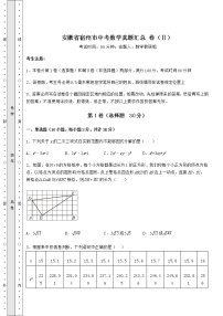 【历年真题】安徽省宿州市中考数学真题汇总 卷（Ⅱ）（含答案详解）