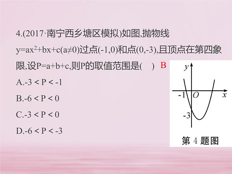 2018年中考数学基础过关复习第三章函数第5课时二次函数的图像与性质课件新人教版_284-数学备课大师【全免费】第6页