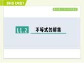蘇科版七年級下冊數(shù)學(xué) 第11章 11.2　不等式的解集 習(xí)題課件