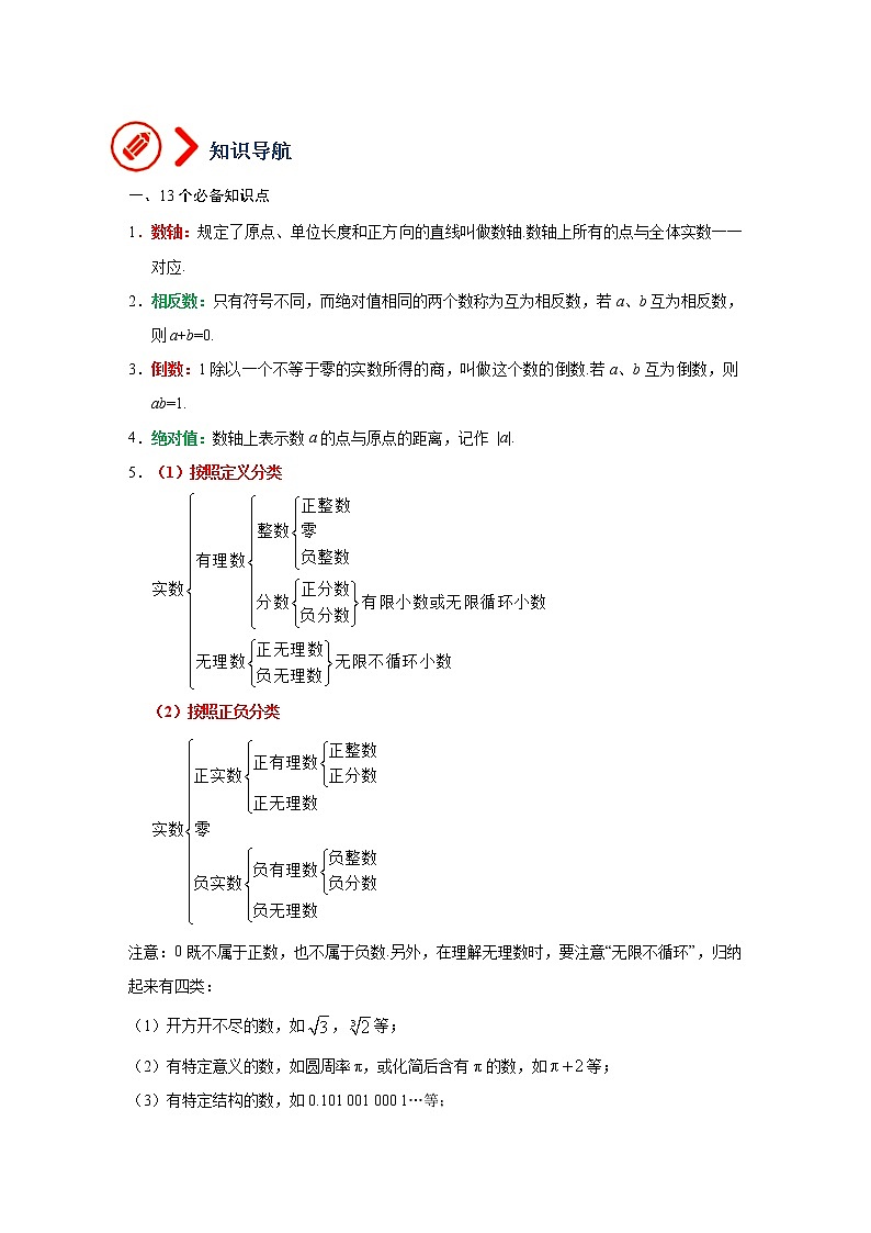 备战2022年中考数学一轮复习专题讲义+强化训练（全国通用）02