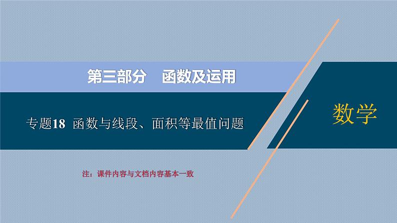 专题18  函数与线段、面积等最值问题【考点精讲】第1页