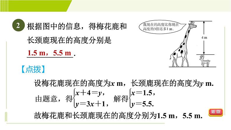 苏科版七年级下册数学 第10章 10.5.3  用二元一次方程组解图表、几何问题 习题课件第4页