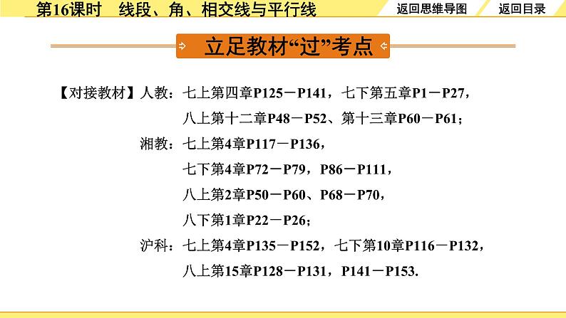 1.第16课时　线段、角、相交线与平行线第3页