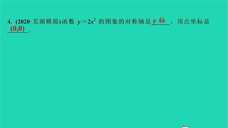 2021秋九年级数学上册第二十二章二次函数22.1二次函数的图象与性质第2课时习题课件新版新人教版2021090639405