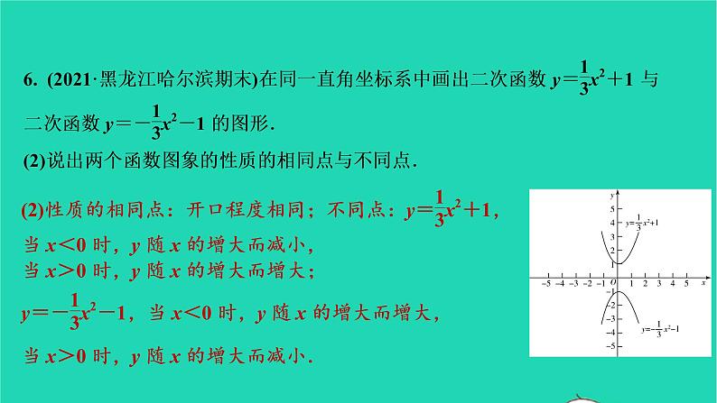 2021秋九年级数学上册第二十二章二次函数22.1二次函数的图象与性质第3课时习题课件新版新人教版2021090639308