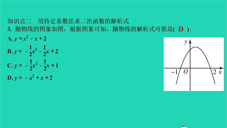 2021秋九年级数学上册第二十二章二次函数22.1二次函数的图象与性质第6课时习题课件新版新人教版20210906390第4页