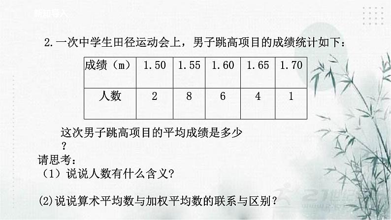 浙教版八年级下数学3.1平均数课件03