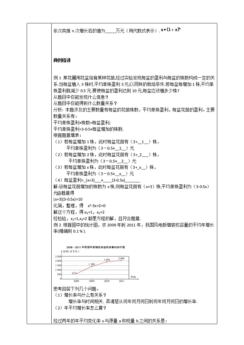 浙教版八年级下数学2.3一元二次方程的应用（1)学案课件PPT02