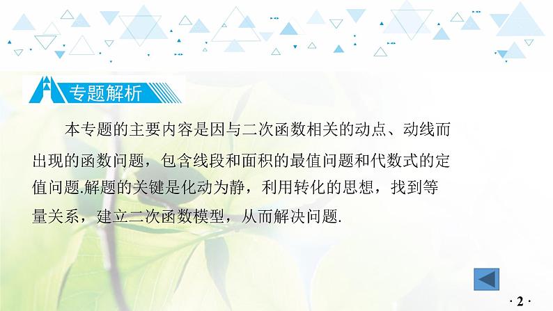 中考数学总复习第二篇热点专题提升教学课件03