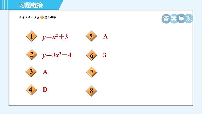 鲁教五四版九年级上册数学 第3章 3.4.1 目标二　二次函数y＝ax²＋c与y＝ax²间的关系 习题课件第2页