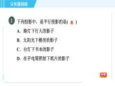 魯教五四版九年級(jí)上冊數(shù)學(xué) 第4章 4.1.2 目標(biāo)一　平行投影與正投影 習(xí)題課件