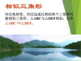 华东师大版数学九年级上册 23.3.1 相似三角形_1（课件）