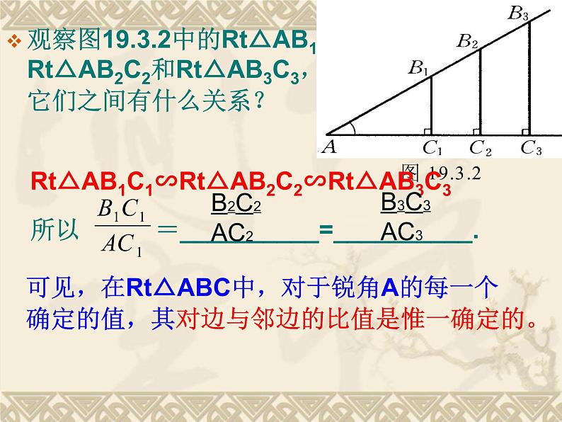 华东师大版数学九年级上册 24.3.1 锐角三角函数_1（课件）05