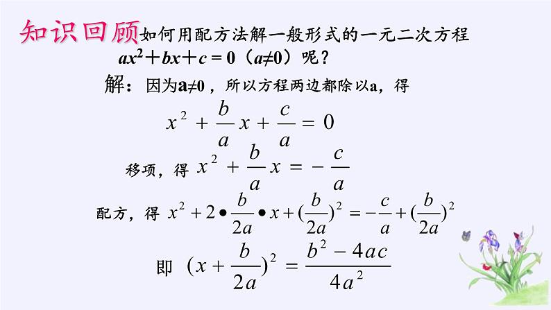 华东师大版数学九年级上册 22.2.3  公式法(1)（课件）03